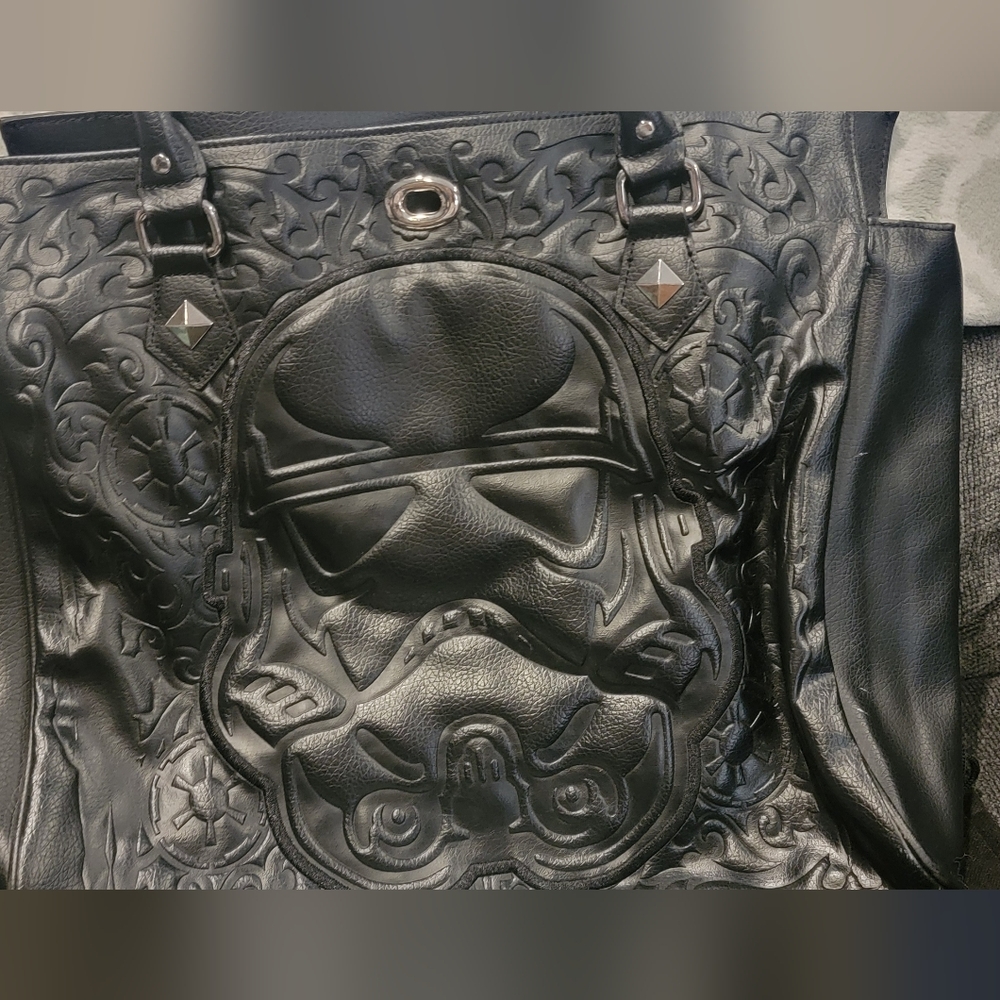 Loungefly Black Embossed Stormtrooper Duffel Bag